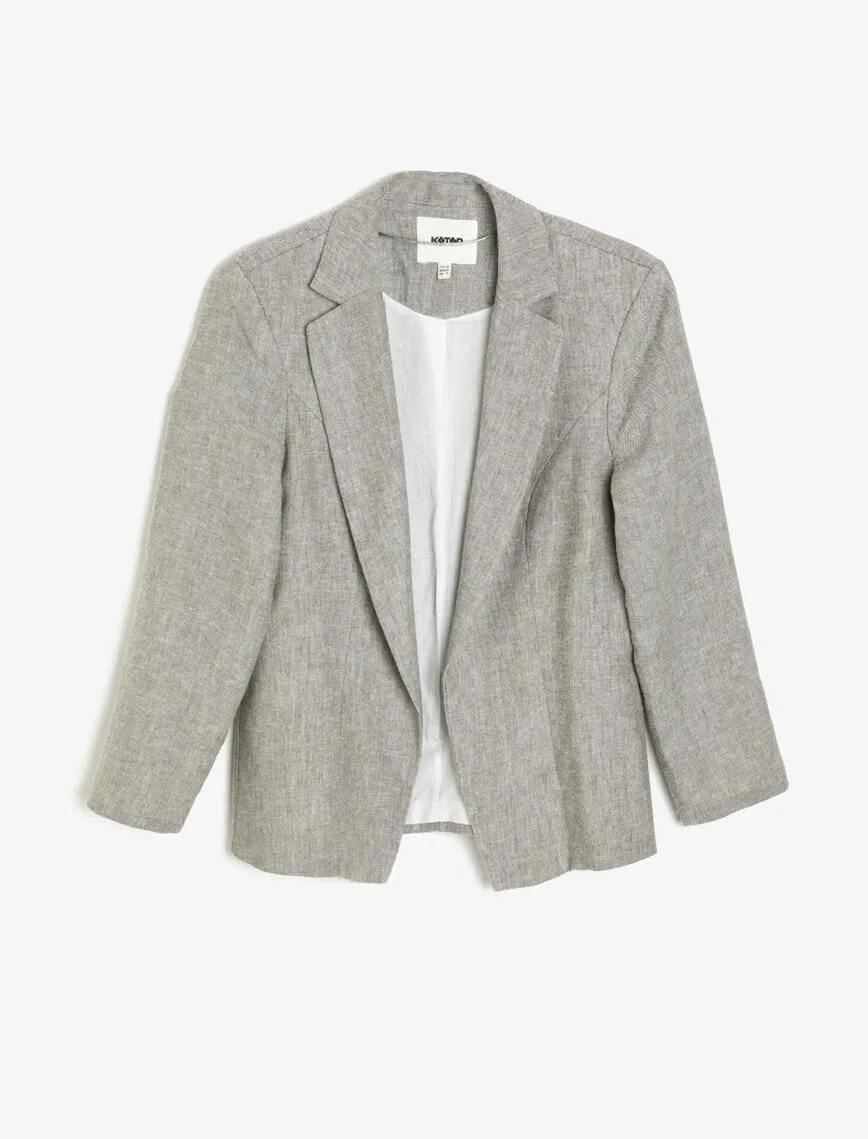 10616 Khaki Classic Lapel Jacket