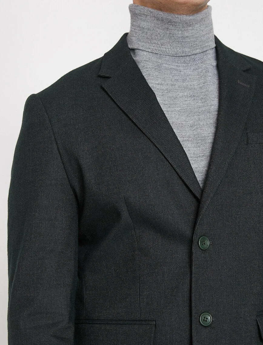 10829 Khaki Self Patterned Blazer
