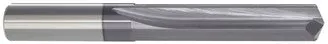 470-404331B: 0.4331 (11.0mm), Carbide Straight Flute Drill- 140 deg Notched, AlTiN, USA