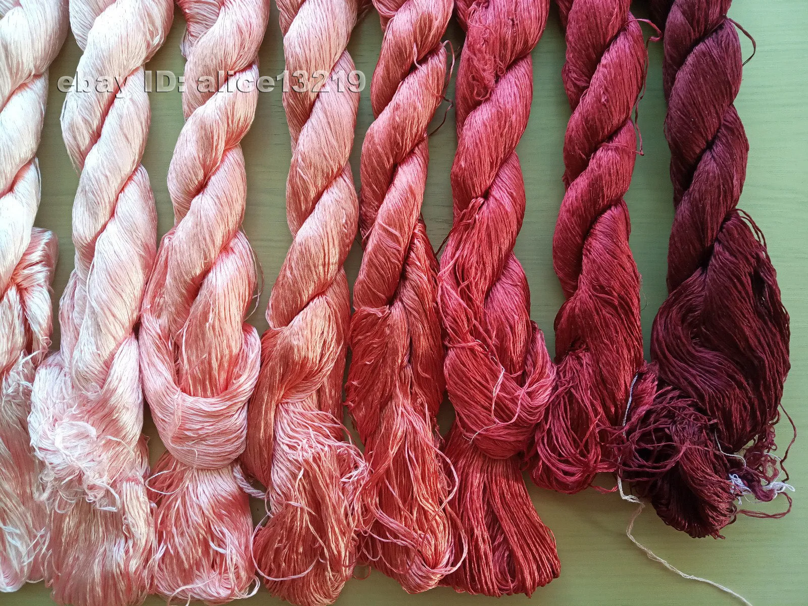 8bundles 100%real mulberry silk,hand-dyed embroidery silk floss/thread N48