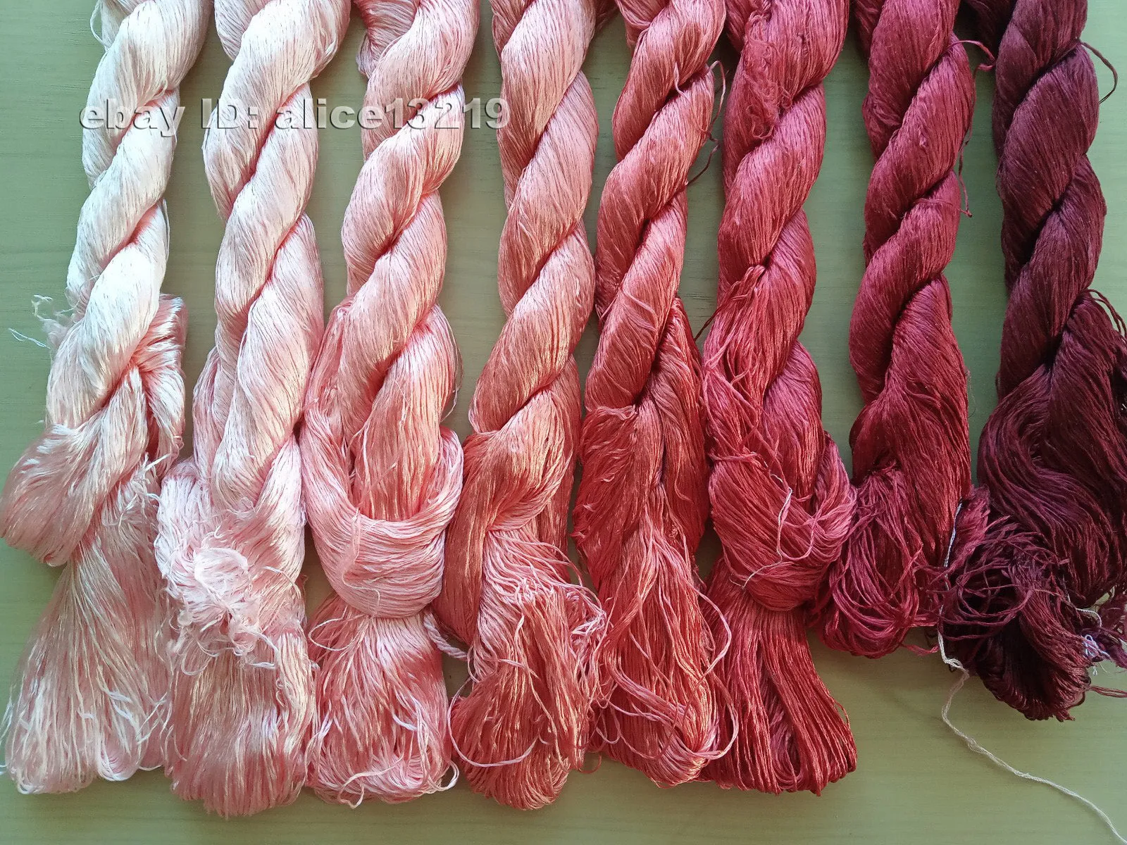 8bundles 100%real mulberry silk,hand-dyed embroidery silk floss/thread N48