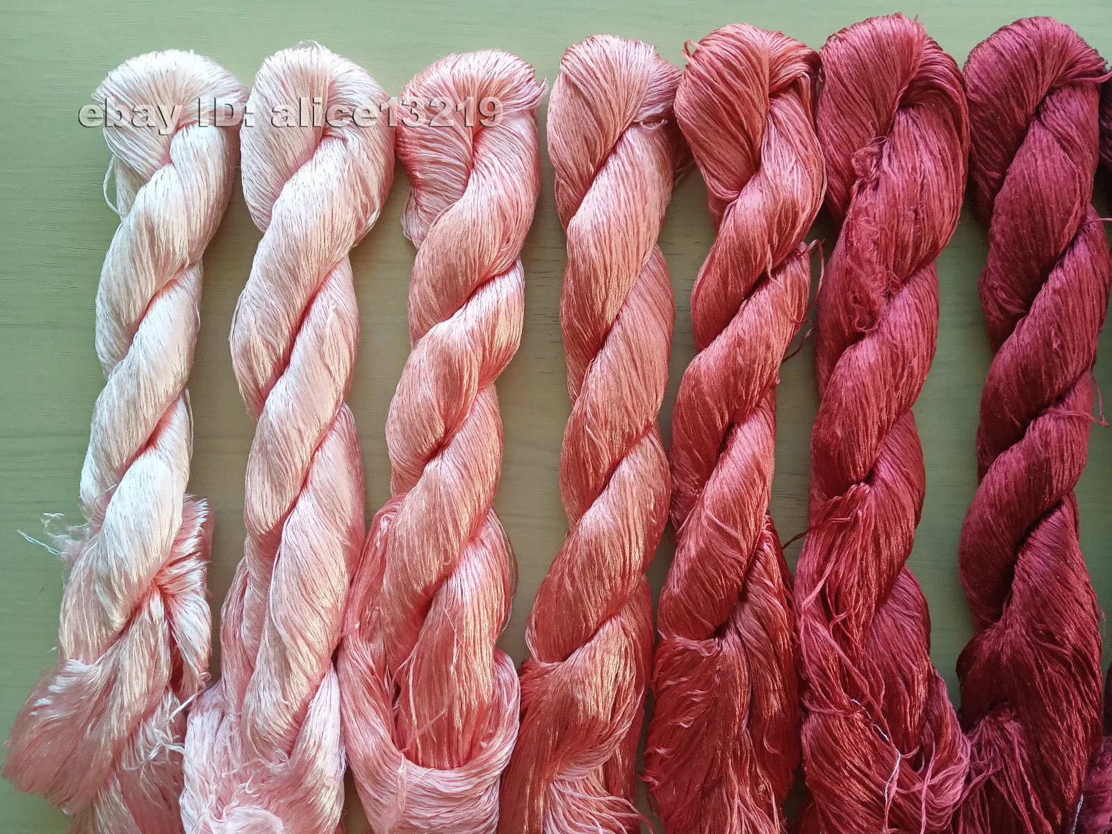 8bundles 100%real mulberry silk,hand-dyed embroidery silk floss/thread N48