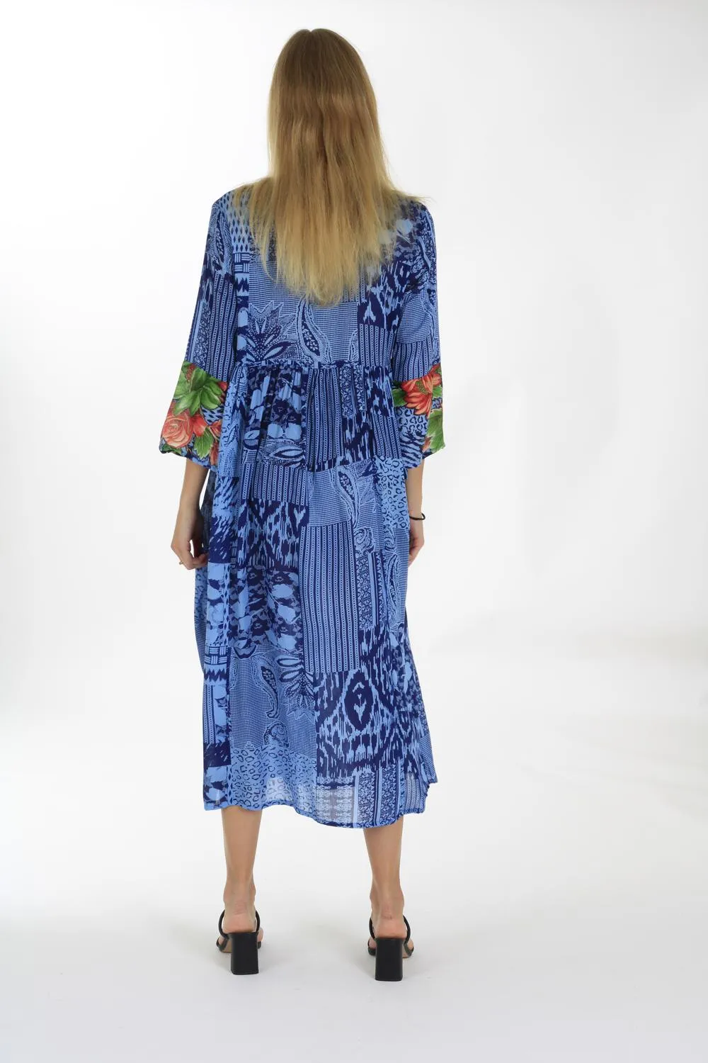 ALL DAY SLAYING DRESS IN INDIGO BLUE