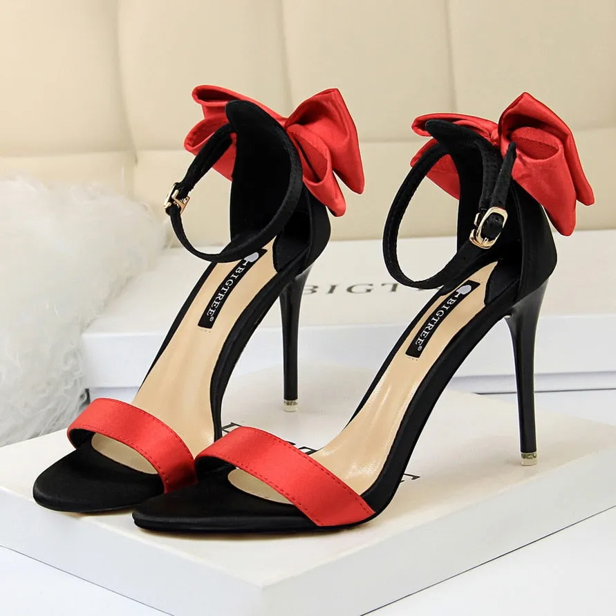 Amozae-  Women 10cm High Heels Platform Green Red Sandals Stiletto Fetish Strap Stripper Purple  Shoes Lady Gladiator Summer Sandles