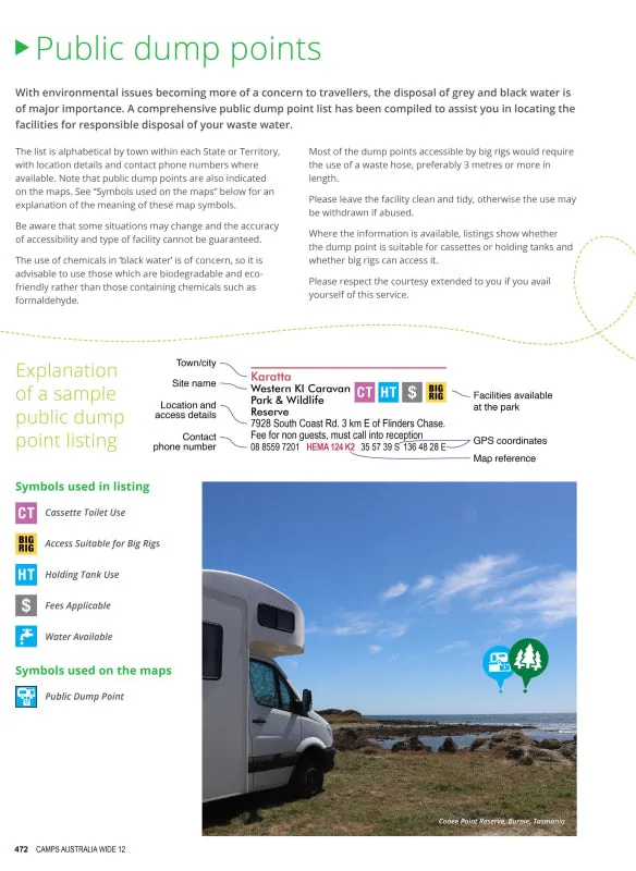Camps Australia Wide B4 Campsite Photos and Larger Maps | Camp 12 | Easy to Read