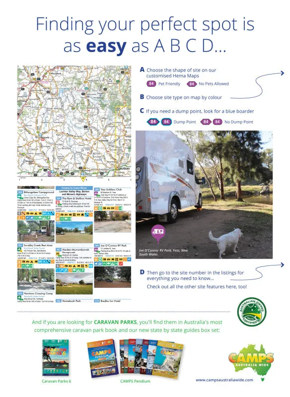 Camps Australia Wide B4 Campsite Photos and Larger Maps | Camp 12 | Easy to Read