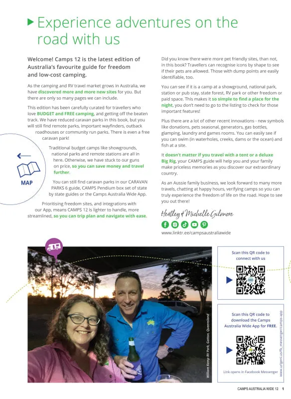 Camps Australia Wide B4 Campsite Photos and Larger Maps | Camp 12 | Easy to Read