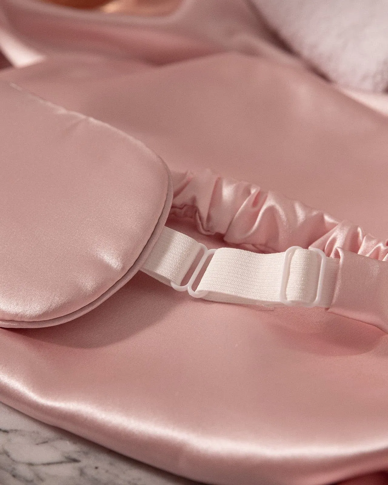 FEELITS 100% Royal Mulberry Silk. Natural Beauty Sleep Eye Mask- 22-momme Padma Pink