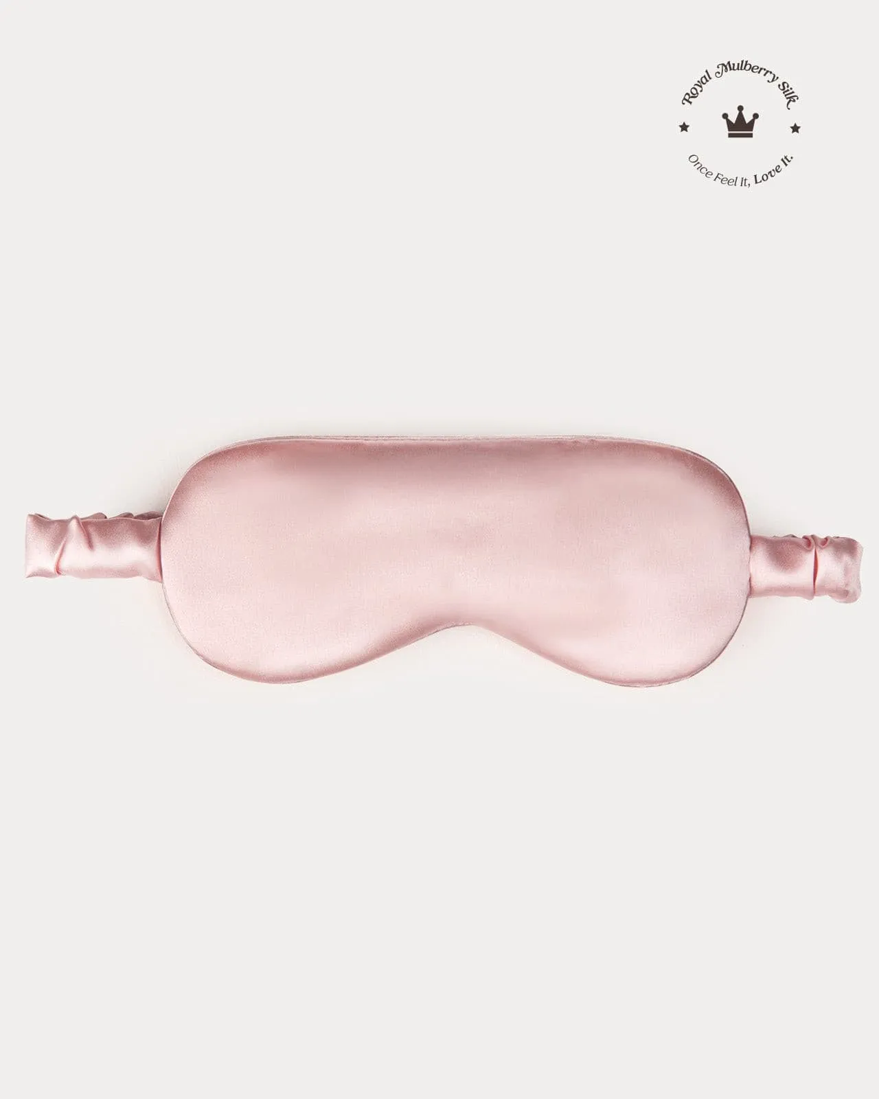 FEELITS 100% Royal Mulberry Silk. Natural Beauty Sleep Eye Mask- 22-momme Padma Pink