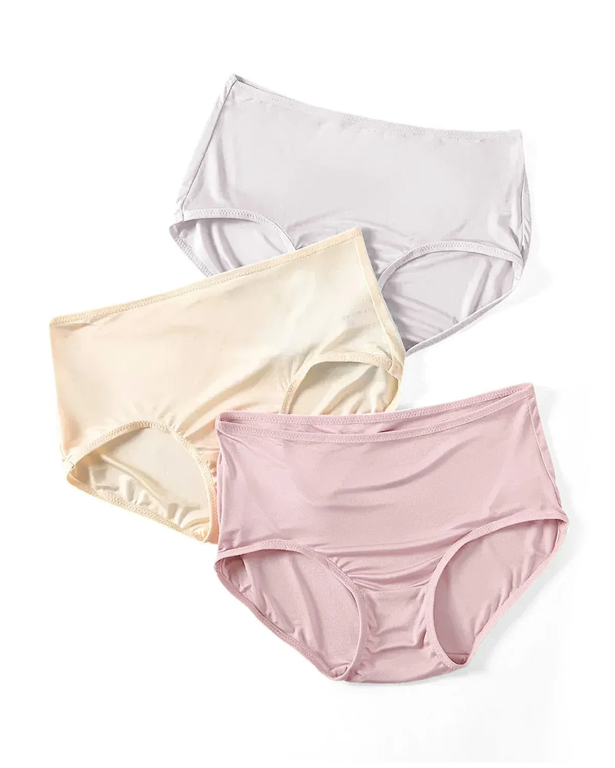 FEELITS 6A Grade Mulberry Silk. Extreme Comfort Basic Brief Panties For Women
