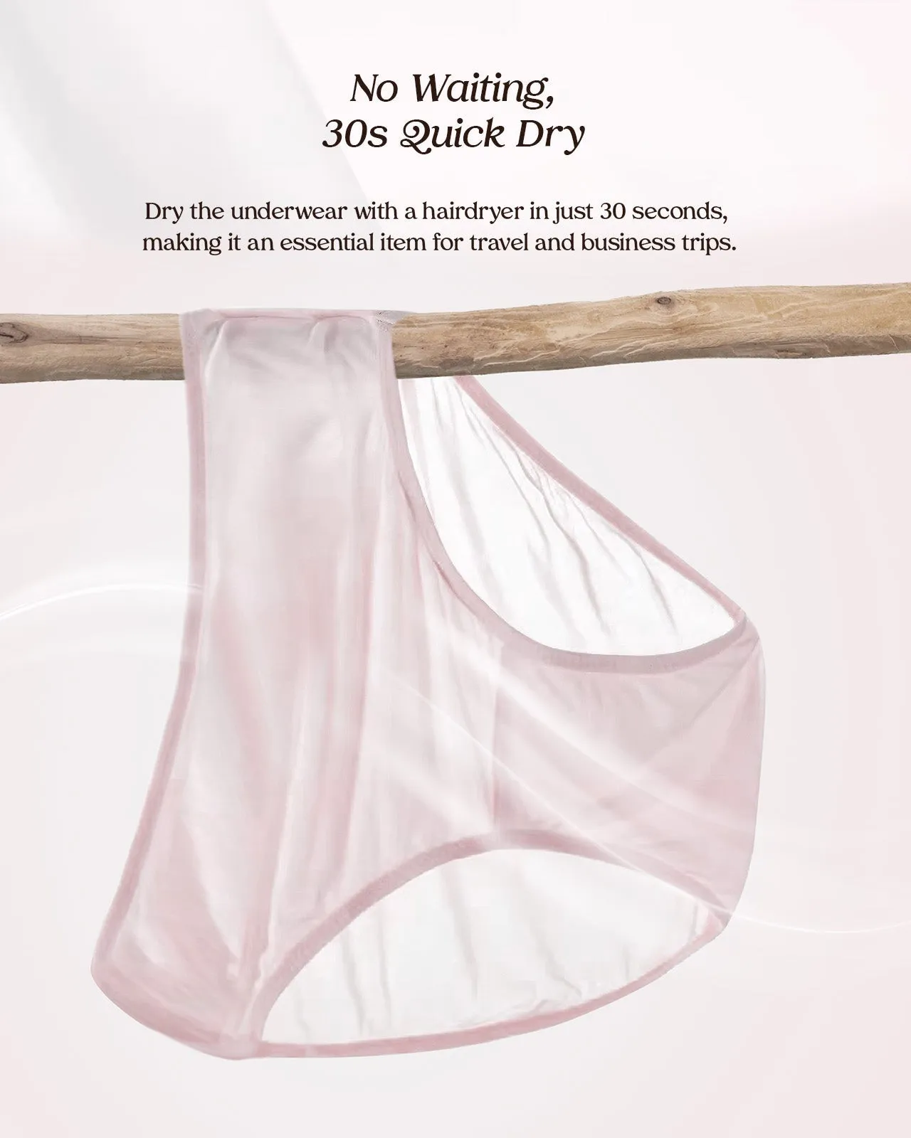 FEELITS 6A Grade Mulberry Silk. Extreme Comfort Basic Brief Panties For Women