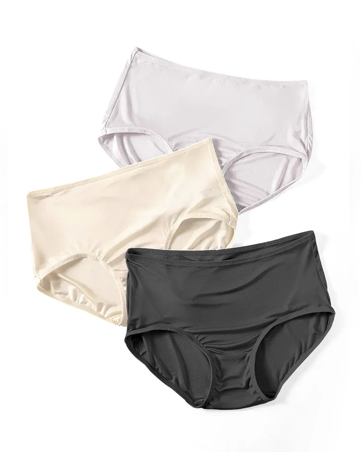 FEELITS 6A Grade Mulberry Silk. Extreme Comfort Basic Brief Panties For Women