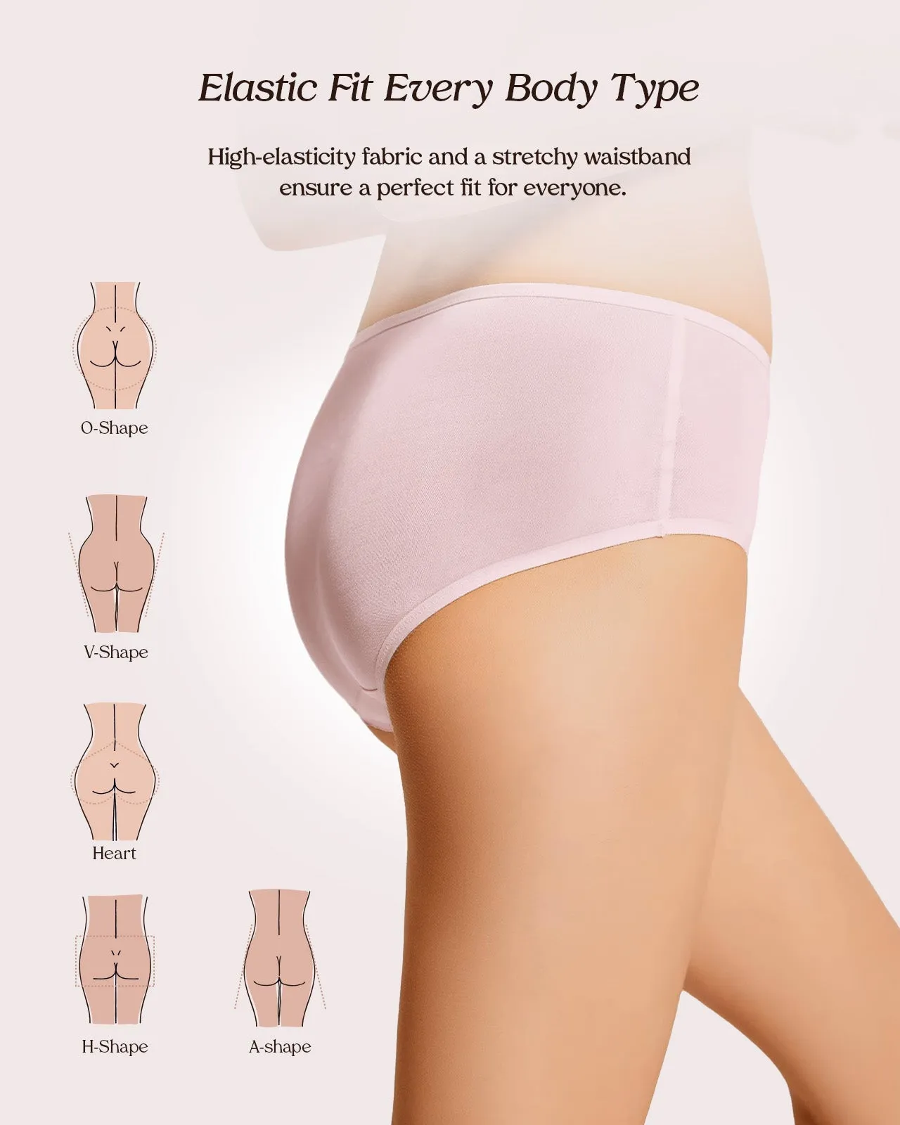 FEELITS 6A Grade Mulberry Silk. Extreme Comfort Basic Brief Panties For Women