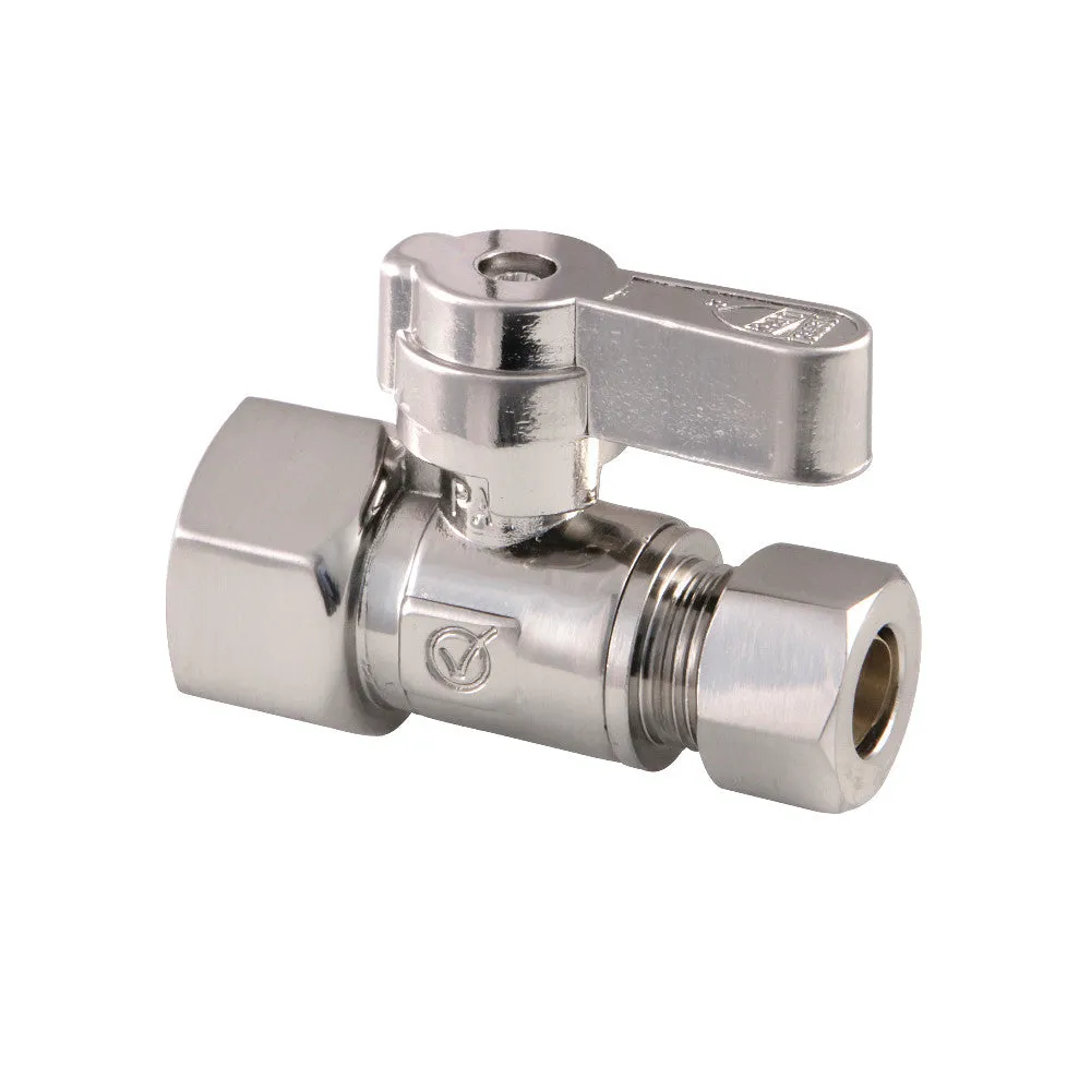 Kingston Brass 1/2" FIP X 3/8" OD Comp Straight Stop Valve