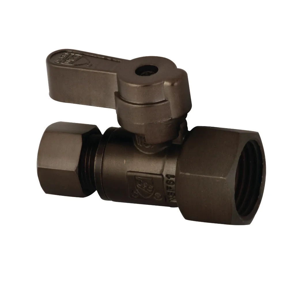 Kingston Brass 1/2" FIP X 3/8" OD Comp Straight Stop Valve