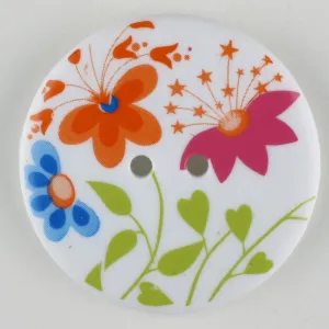Large Floral Button