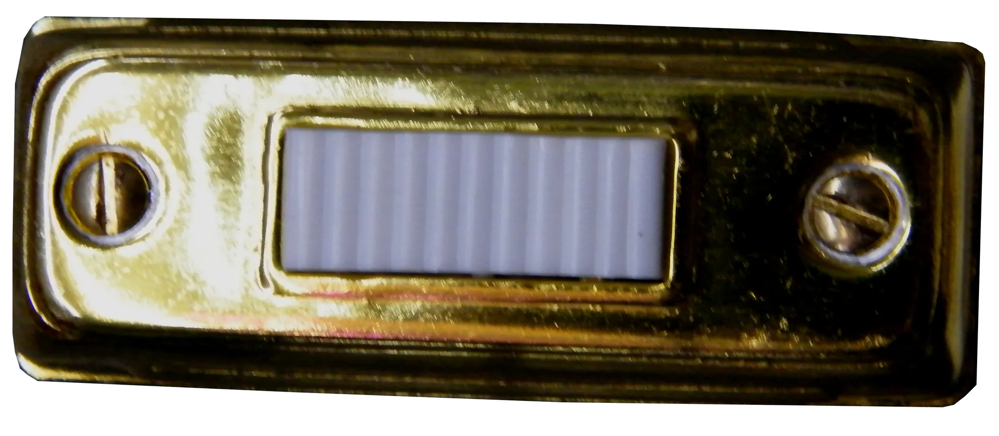 Lighted Gold Slim Bar Doorbell Pushbutton BC265LG