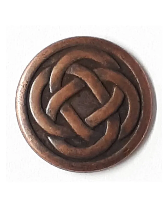 Metal Celtic Knot with shank - 2 sizes in metal by Dill Button