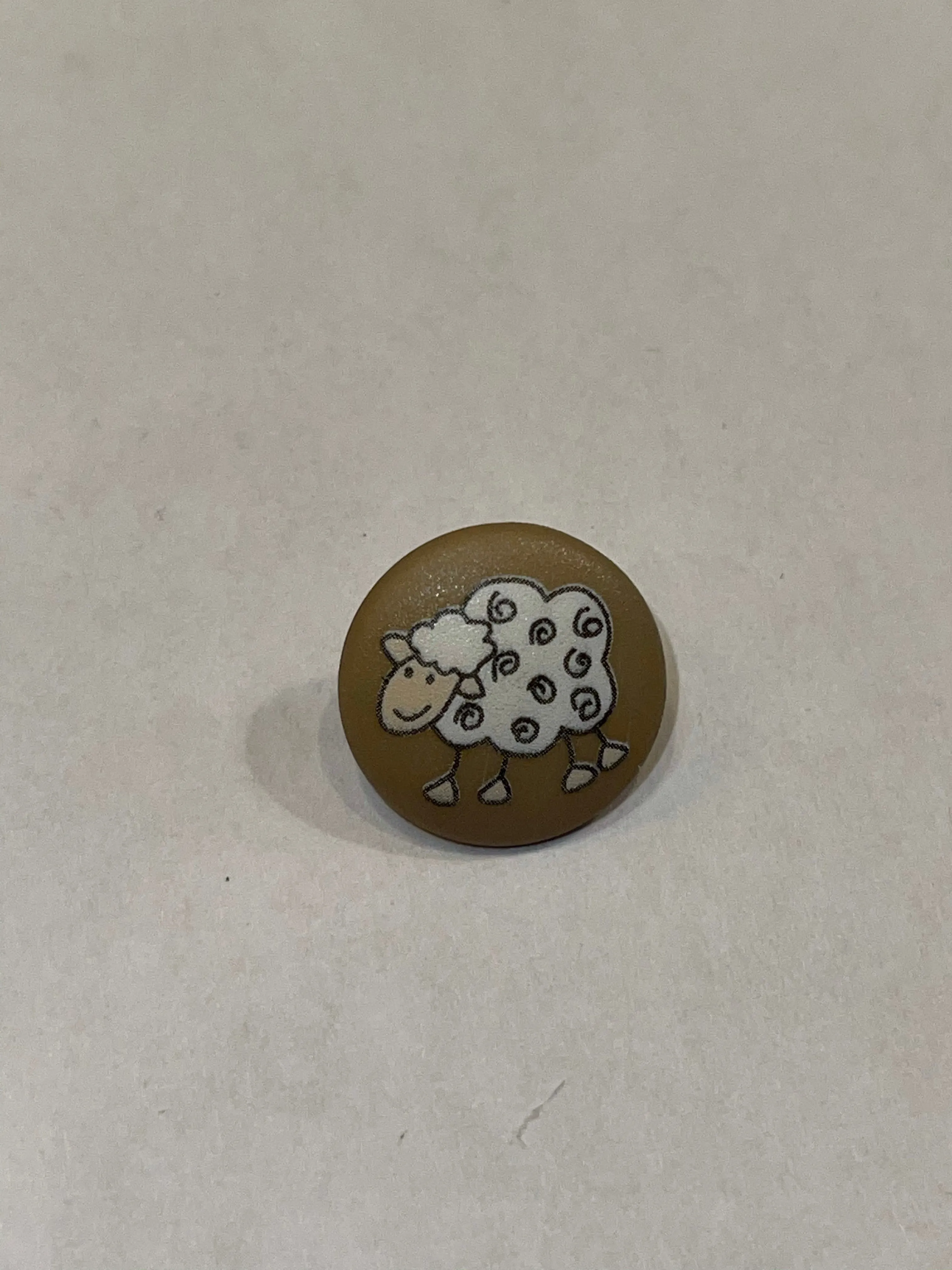 Plastic Sheep Button